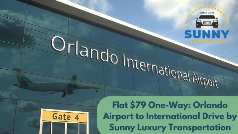 Flat $79 One-Way: Orlando Airport to International Drive by Sunny Luxury Transportation