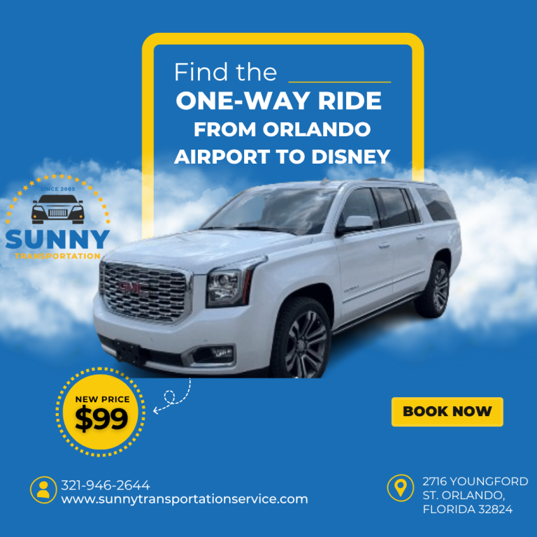 One-Way Ride Orlando Airport to Disney - $99