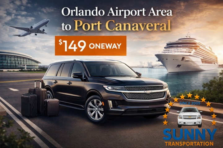 Orlando Airport Area to Port Canaveral Transportation