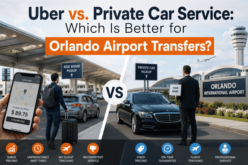 Uber vs. Private Car Service: Which Is Better for Orlando Airport Transfers?