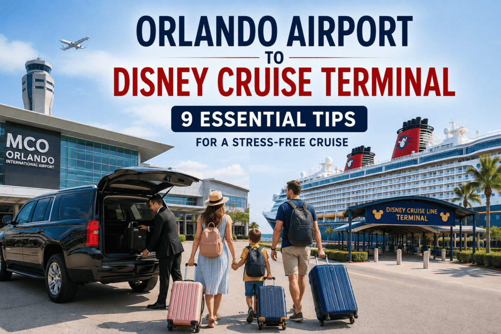 Orlando International Airport to the Disney Cruise terminal