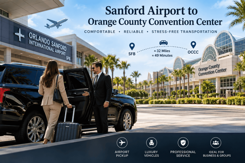 Sanford Airport to Orange County Convention Center Transportation